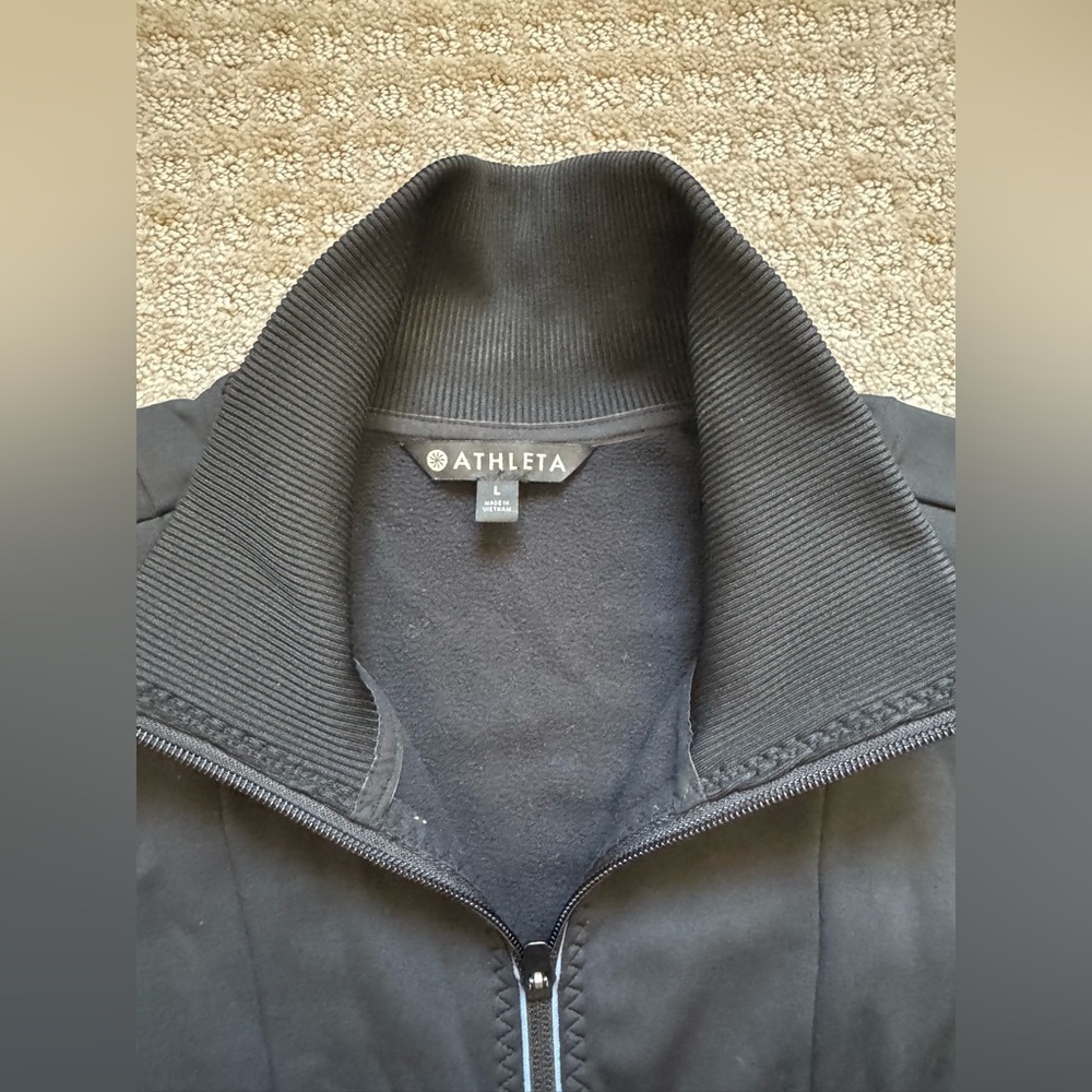 Athleta Ridge Jacket black full-zip size large - Picture 3 of 11